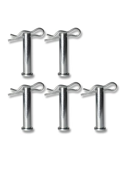 Werhe® 5 tlg. SchnellwechselBolzen für Erdbohrer. Bohrerverschluss Sicherungsbolzen mit Splint. Hergestellt aus hochwertigem Federstahl . Bolzen Passend für alle universell Erdbohrer