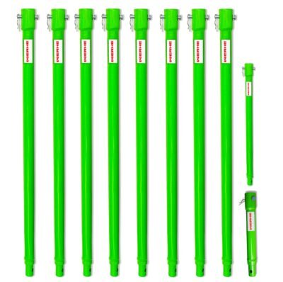 WERHE Verlängerungsstück für Erdbohrer Set 8x60 cm, 40 cm, 20 cm - 5400 mm - Robuster Stahl für tiefere Bohrungen - Profi-Qualität - Image 1