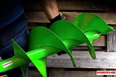 WERHE® Profi Bohrer VollStahl, Erdbohrer für bohrmaschine 150 mm Doppel-Welle extrem robust mit SDS Max Adapter - Pfahlbohrer Brunnenbohrer präzise Bohrspitze. - Image 10